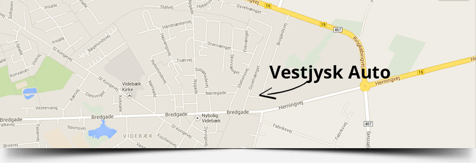 Mekaniker i Videbæk - Kort over Videbæk